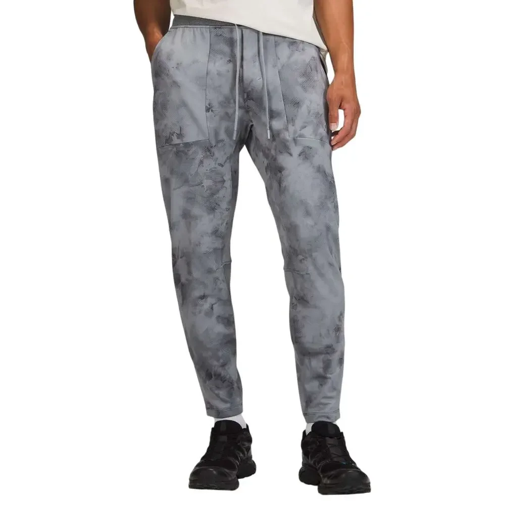 Lululemon Textured Tech Pant Diamond Dye Gold Spice Black Men's Size XS EUC